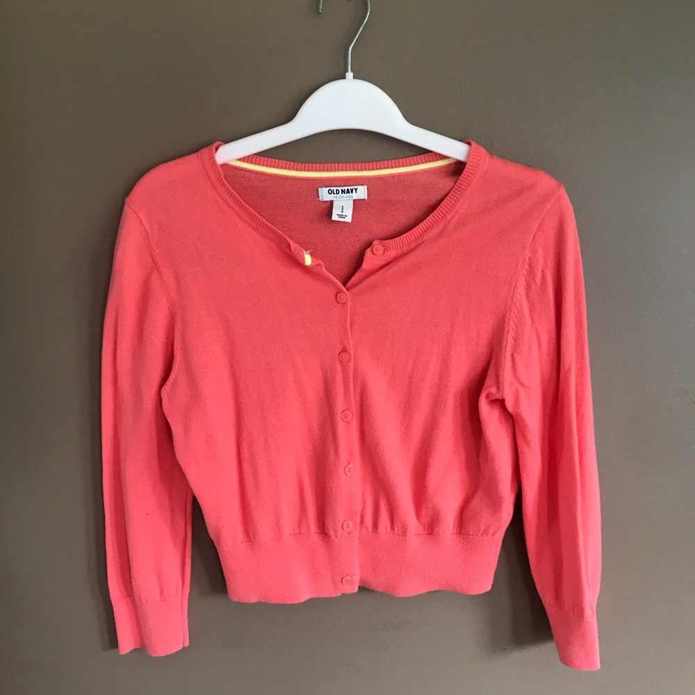 Old Navy coral sweater